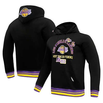 Sweat à capuche noir Pro Standard pour homme avec code régional des Los Angeles Lakers