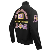 Men's Pro Standard Black Los Angeles Lakers Area Code Twill Full-Zip Jacket