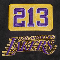 Men's Pro Standard Black Los Angeles Lakers Area Code Twill Full-Zip Jacket