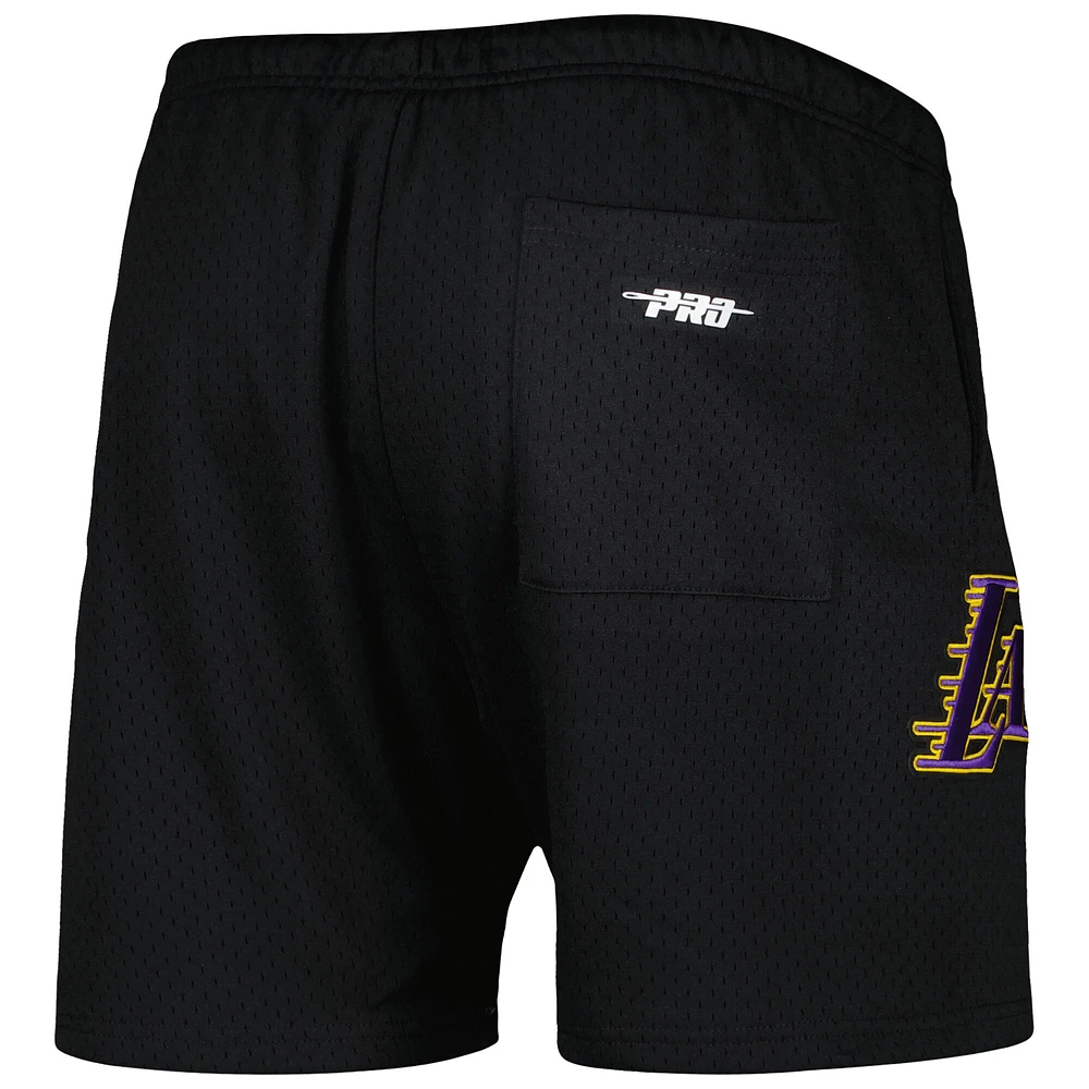 Men's Pro Standard Black Los Angeles Lakers City Scape Mesh Shorts