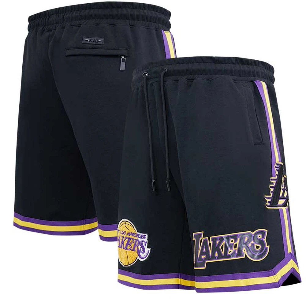 Men's Pro Standard Black Los Angeles Lakers Classic Chenille - Shorts