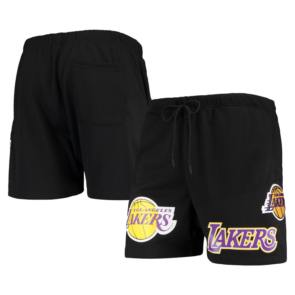 Men's Pro Standard Black Los Angeles Lakers Mesh Capsule Shorts