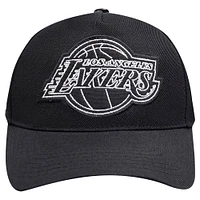 Men's Pro Standard Black Los Angeles Lakers Paint the City Pinch Front Snapback Hat