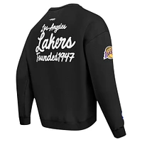 Men's Pro Standard Black Los Angeles Lakers Paint the City Pullover Sweatshirt