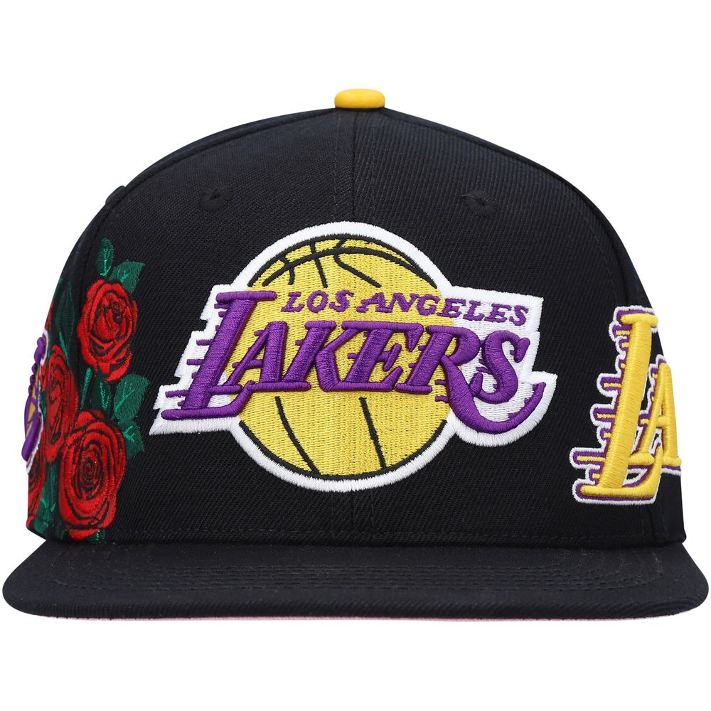 Pro Standard Los Angeles Lakers LA Logo Yellow Snapback Hat