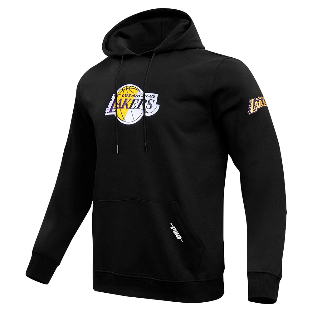 Sweat à capuche logo fendu Pro Standard pour homme, noir, Los Angeles Lakers