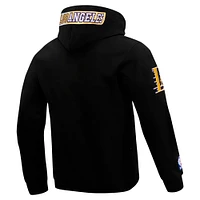 Sweat à capuche logo fendu Pro Standard pour homme, noir, Los Angeles Lakers