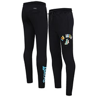 Pantalon de survêtement délavé fluo Los Angeles Lakers Pro Standard noir pour homme