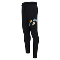 Pantalon de survêtement délavé fluo Los Angeles Lakers Pro Standard noir pour homme