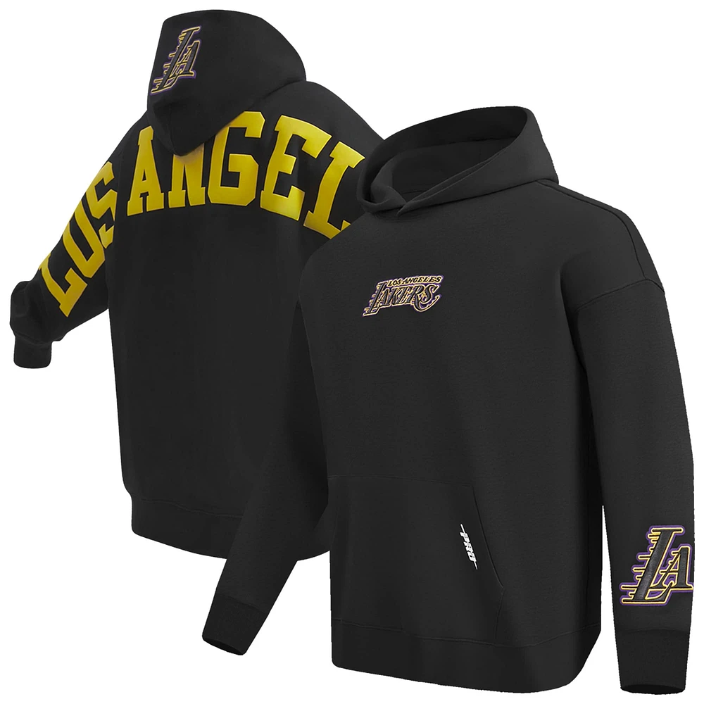 Men's Pro Standard Black Los Angeles Lakers Wingspan Pullover Hoodie