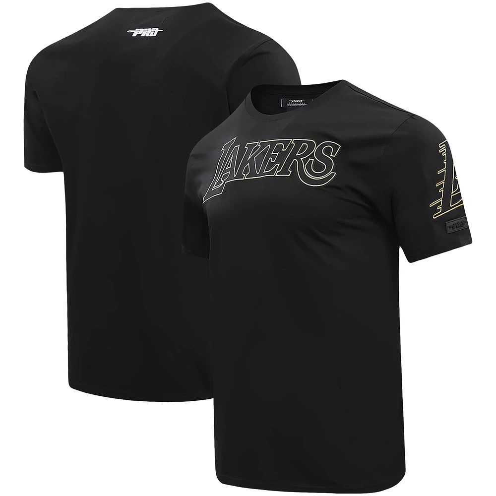 T-shirt noir Pro Standard avec le mot-symbole des Lakers de Los Angeles pour hommes