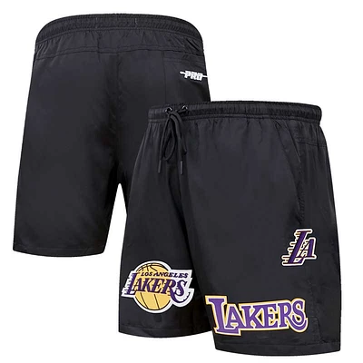 Short tissé Los Angeles Lakers Pro Standard noir pour homme