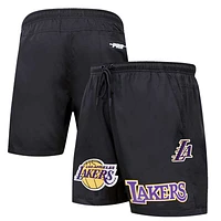 Men's Pro Standard Black Los Angeles Lakers Woven - Shorts