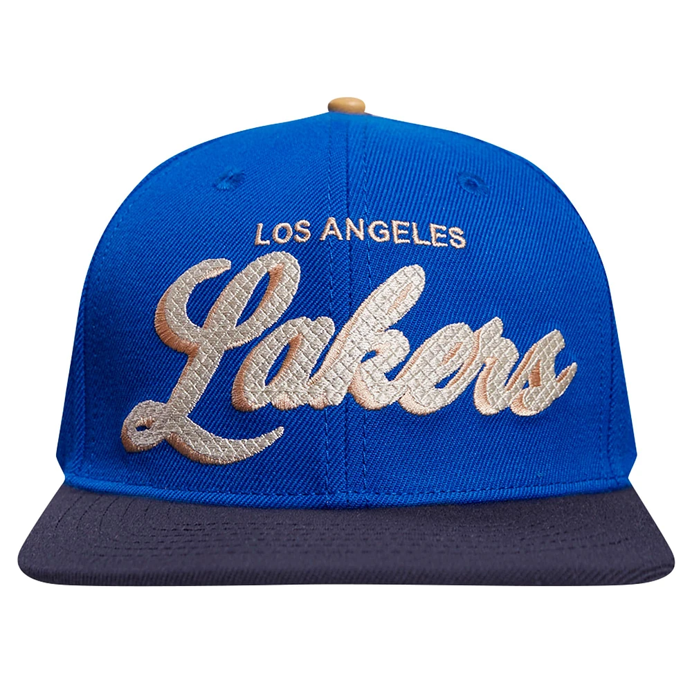 Men's Pro Standard Blue/Navy Los Angeles Lakers Legacy Snapback Hat