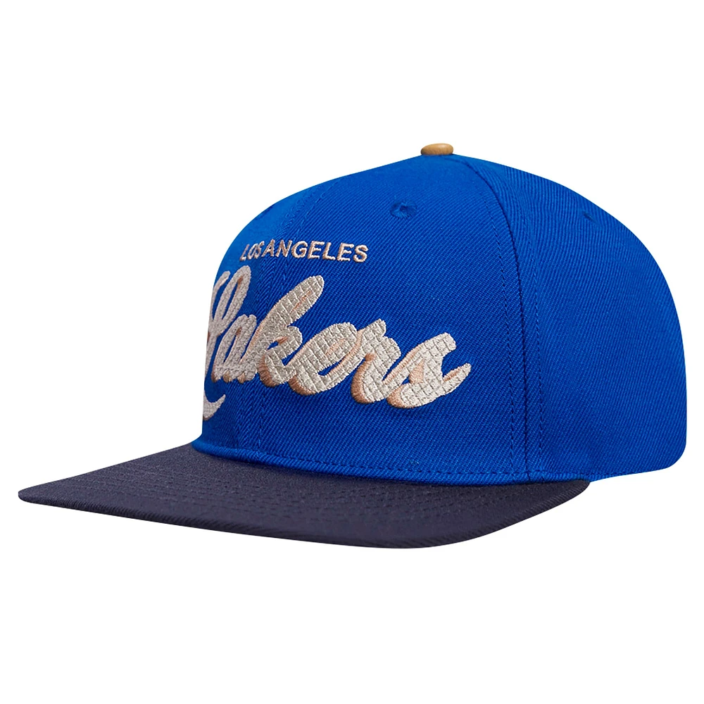 Men's Pro Standard Blue/Navy Los Angeles Lakers Legacy Snapback Hat