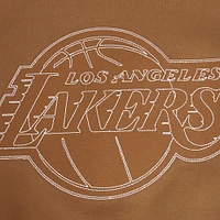 Men's Pro Standard Brown Los Angeles Lakers Paint the City Drop Shoulder Pullover Hoodie