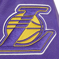 veste Pro Standard crème pour hommes, Los Angeles Lakers Retro Classic Varsity entièrement zippée,