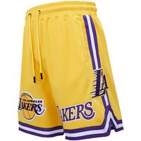 Men's Pro Standard Gold Los Angeles Lakers Chenille Shorts