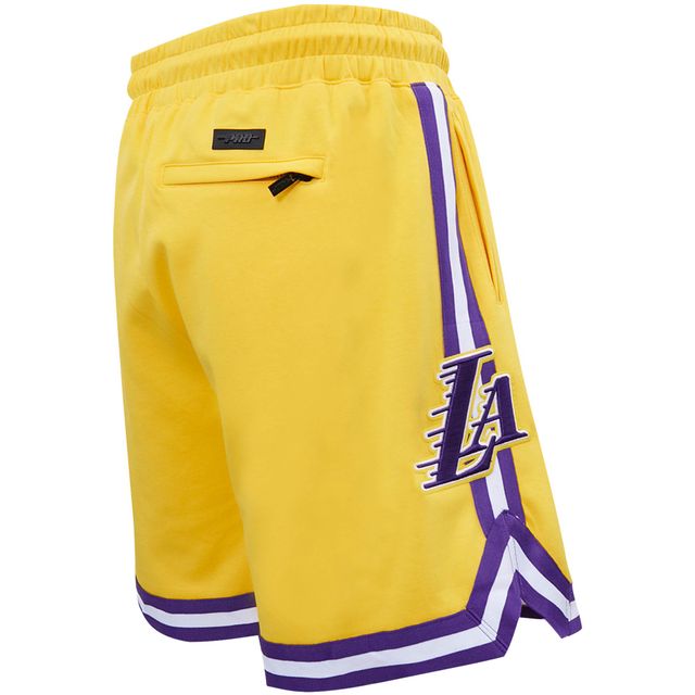 Men's Pro Standard Gold Los Angeles Lakers Chenille Shorts Size: Medium