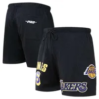 Nom et numéro du joueur des Los Angeles Lakers Pro Standard LeBron James noir pour homme - Short en filet