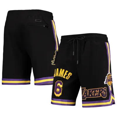 LeBron James Los Angeles Lakers Pro Standard Player Replica Shorts - Gold