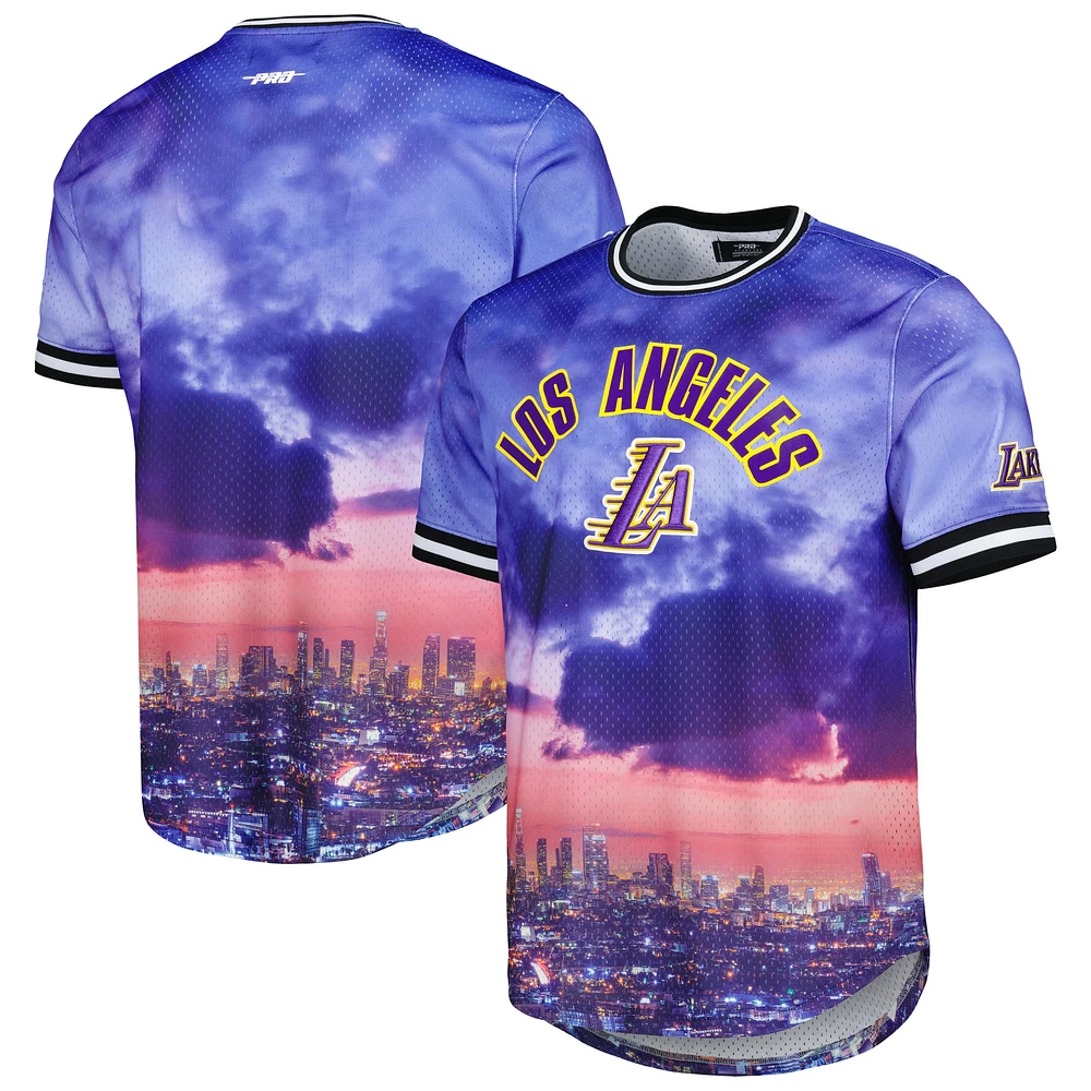 Men's Pro Standard Los Angeles Lakers Cityscape Stacked Logo T-Shirt