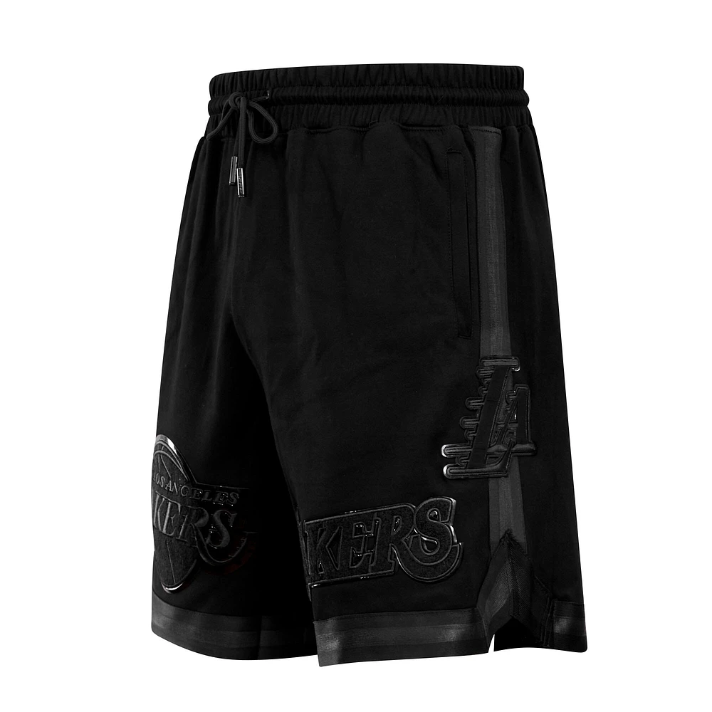 Short Pro Standard Los Angeles Lakers Triple Black pour homme