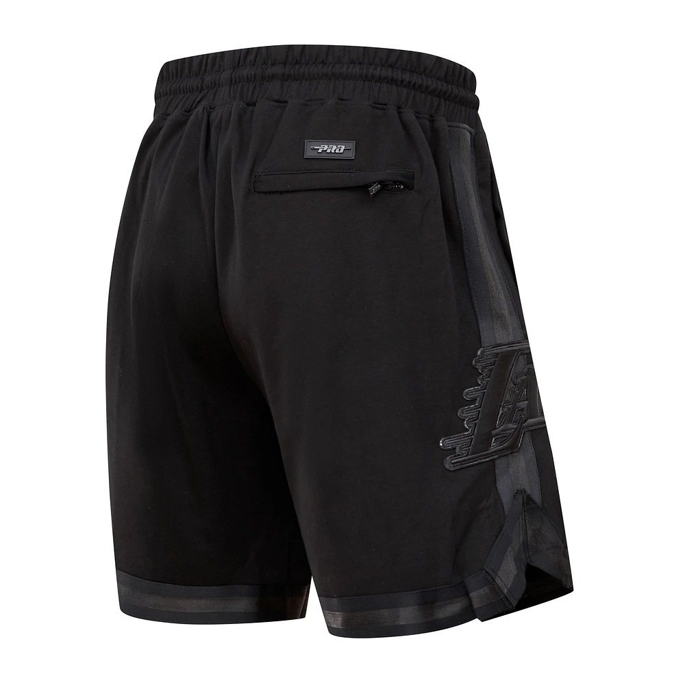 Short Pro Standard Los Angeles Lakers Triple Black pour homme