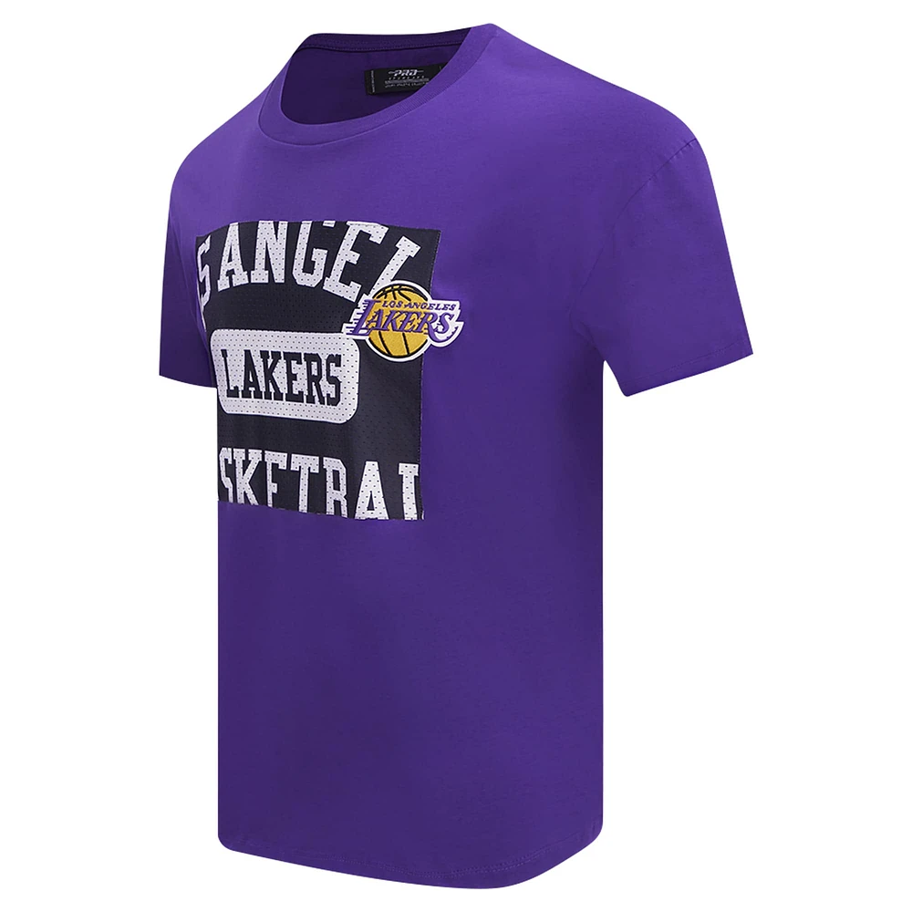 T-shirt violet à épaules tombantes Pro Standard des Lakers de Los Angeles Made To Play pour hommes