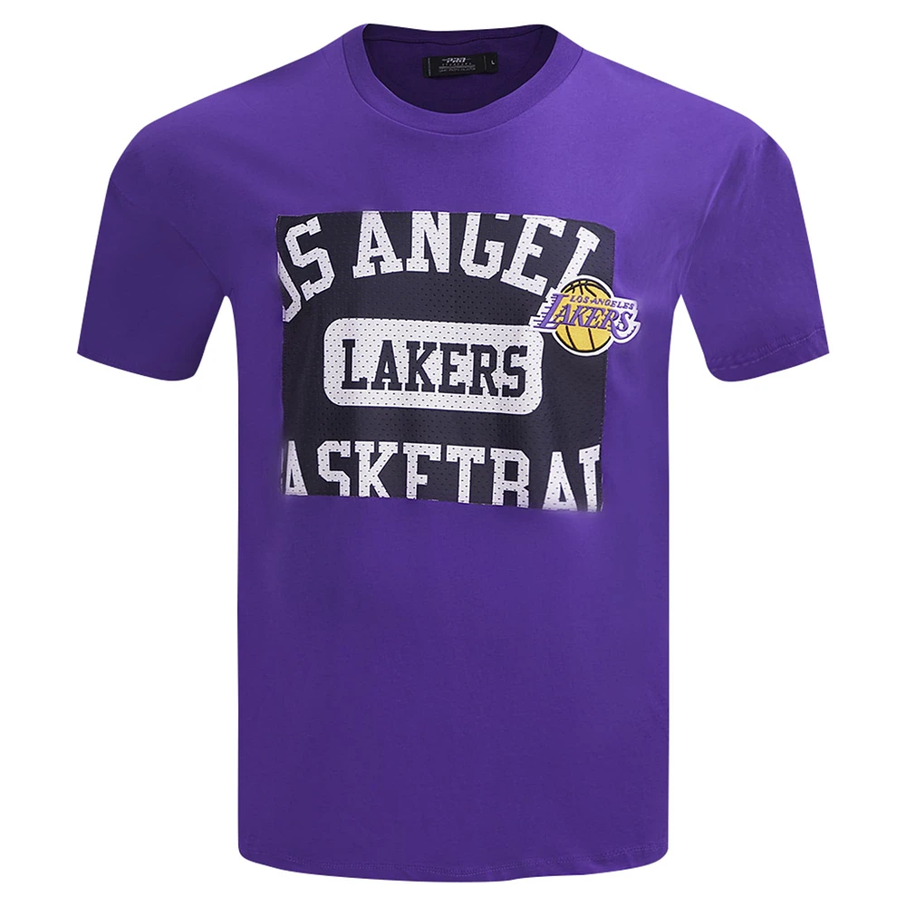 T-shirt violet à épaules tombantes Pro Standard des Lakers de Los Angeles Made To Play pour hommes