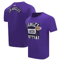 T-shirt violet à épaules tombantes Pro Standard des Lakers de Los Angeles Made To Play pour hommes