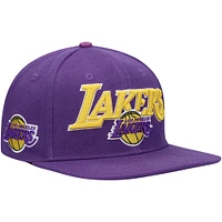 Men's Pro Standard Purple Los Angeles Lakers Wordmark Logo Snapback Hat