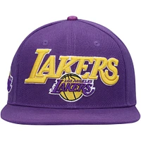 Men's Pro Standard Purple Los Angeles Lakers Wordmark Logo Snapback Hat