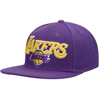 Men's Pro Standard Purple Los Angeles Lakers Wordmark Logo Snapback Hat