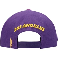 Casquette snapback Pro Standard Los Angeles Lakers pour homme avec logo mot-symbole violet