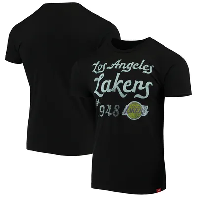 Sportiqe Men's Heathered Black Los Angeles Lakers 2020/21 City Edition  Olsen Tri-Blend Raglan Pullover Hoodie