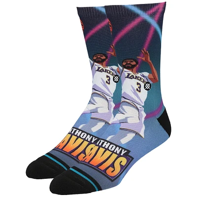 Chaussettes Stance Anthony Davis Los Angeles Lakers NBA Fast Break Joueur Crew pour hommes