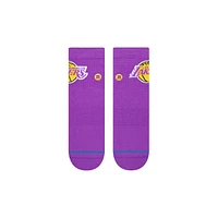 Men's Stance Los Angeles Lakers Logo Quarter Socks