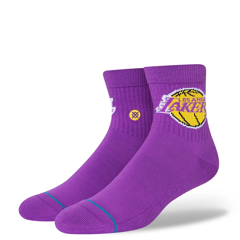 Men's Stance Los Angeles Lakers Logo Quarter Socks