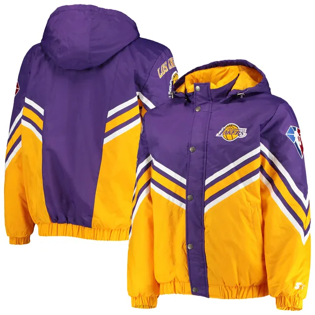 Los Angeles Lakers Starter The Pro II Half-Zip Jacket - Purple/Gold