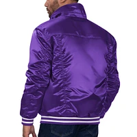 Veste camionneur en satin violet à boutons-pression Starter x Levi's Los Angeles Lakers Silver Label pour homme