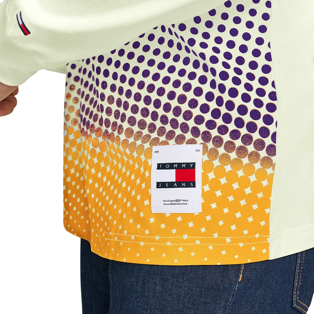 T-shirt à capuche manches longues et appliqué vintage Ben Los Angeles Lakers de Tommy Jeans pour homme