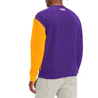 Men's Tommy Jeans Purple/Gold Los Angeles Lakers Keith Split Pullover Sweatshirt