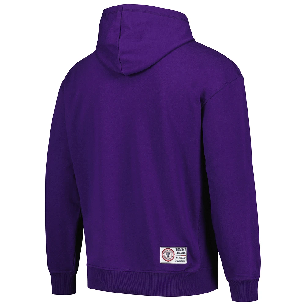 Sweat à capuche violet Tommy Jeans pour hommes des Los Angeles Lakers Greyson