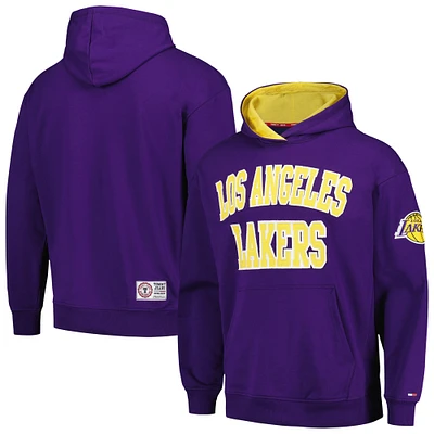 Sweat à capuche violet Tommy Jeans pour hommes des Los Angeles Lakers Greyson