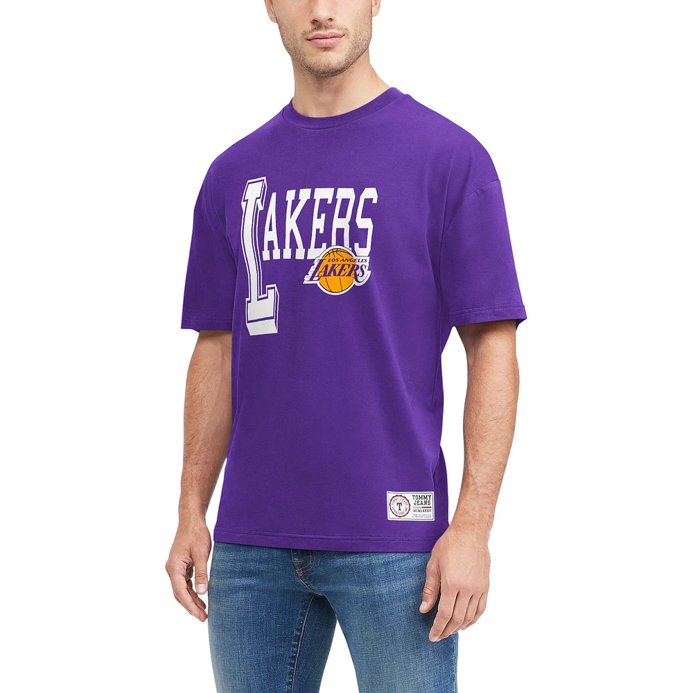 Men's Tommy Jeans Purple Los Angeles Lakers Mel - T-Shirt