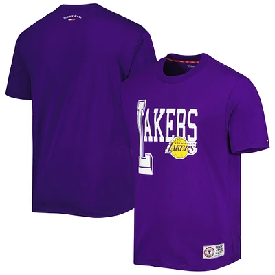 T-shirt Tommy Jeans Los Angeles Lakers Mel Varsity violet pour homme