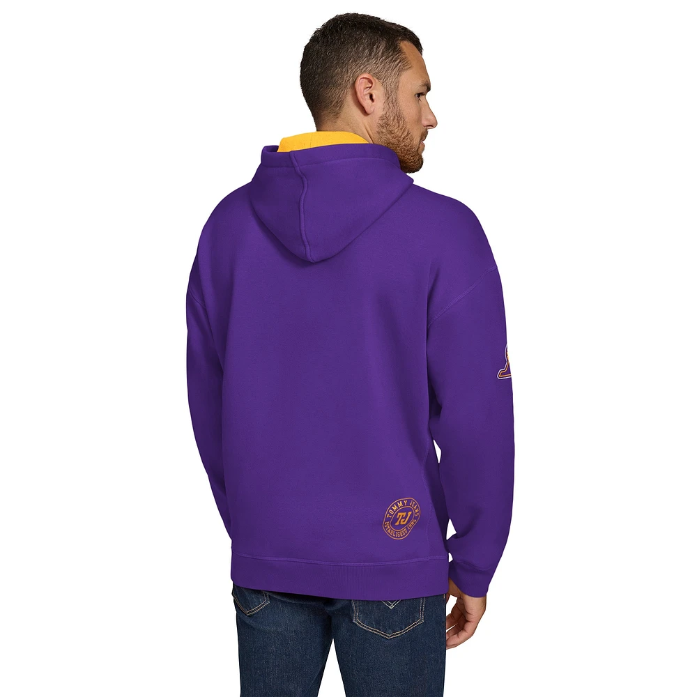 Sweat à capuche violet Tommy Jeans Los Angeles Lakers Sebastian pour homme