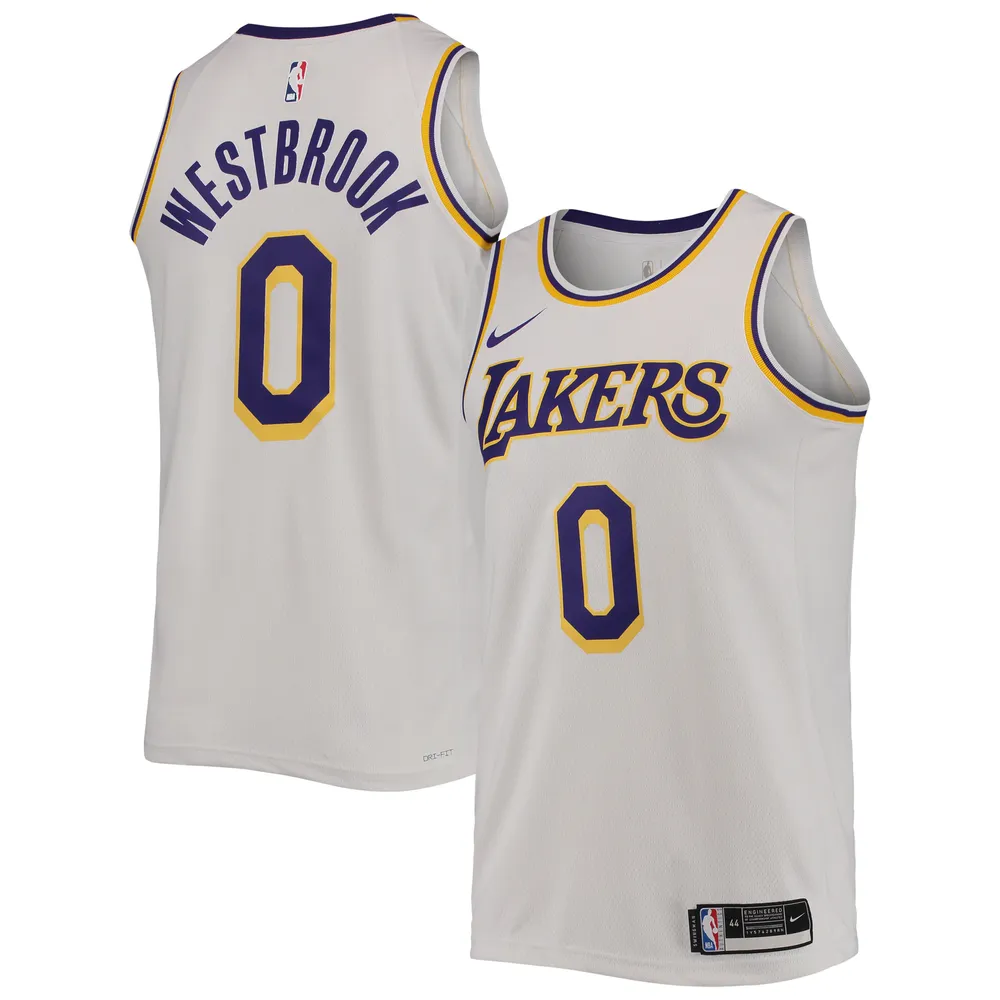 Nike Russell Westbrook White Los Angeles Lakers 2021/22 Swingman