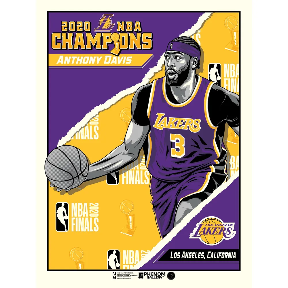 Men's Fanatics Branded Anthony Davis Purple Los Angeles Lakers